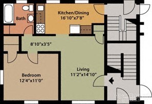 a diagram of a floor plan of a house